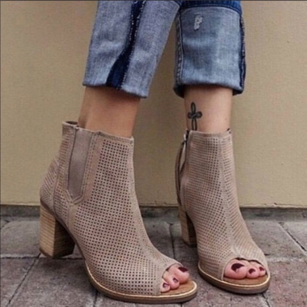 TOMS Majorc Peep Toe Bootie